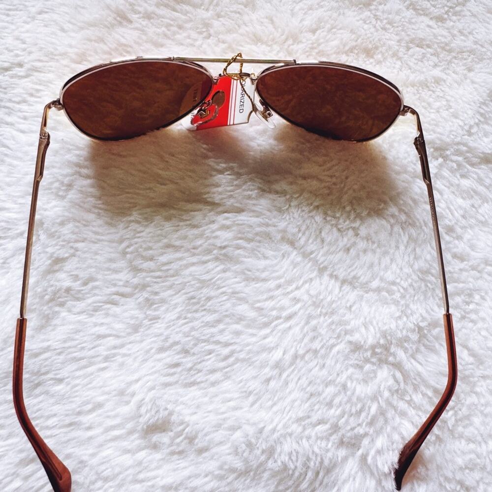 Zuri Orange Polarized Mirrored Sunglasses - Picture 11 of 15